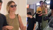 Ao lado do marido e filho caçula, a atriz Carolina Dieckmann curte tarde em família em shopping do Rio de Janeiro; veja - Reprodução/AgNews